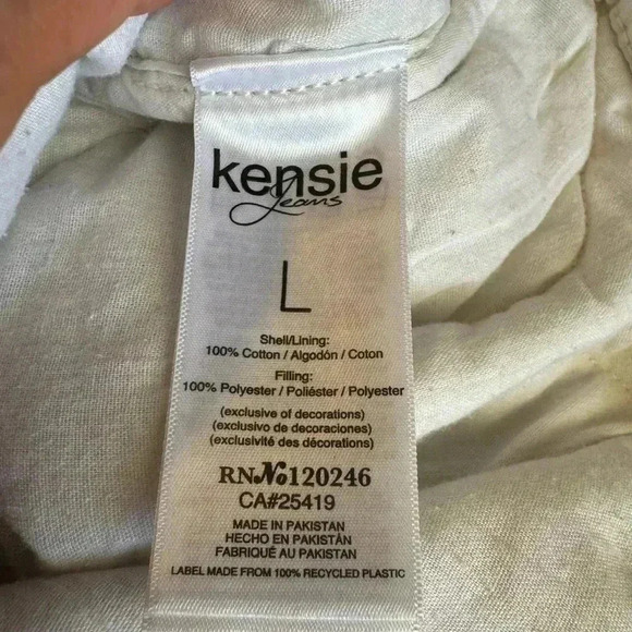 Kensie Jeans Quilted Jacket Women’s Floral Pattern, Button Up Snap Closure. - Picture 11 of 11